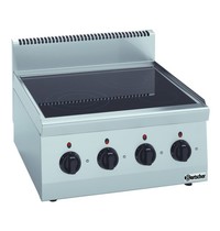 Bartscher Fornuis elektrisch keramisch TA 4 kookpitten | 2x 2,5 - 1x 1,8 - 1x 1,2 kW/h | 600x600x290(h)mm Bartscher Fornuis elektrisch keramisch TA 4 kookpitten | 2x 2,5 - 1x 1,8 - 1x 1,2 kW/h | 600x600x290(h)mm