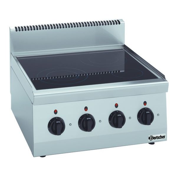 Fornuis | Elektrisch | Keramisch | TA | 4 Kookpitten | 2x 2.5 + 1x 1.8 + 1x 1.2kW | 600x600x290(h)mm