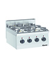 Bartscher Gasfornuis | TA | 4 Kookpitten | 2x 3.5kW + 2x 6kW | 600x600x290(h)mm 