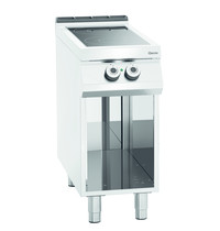 Bartscher Fornuis elektrisch keramisch 00 2 kookplaten | 2x 4kW | Open onderstel | 400x900x900(h)mm