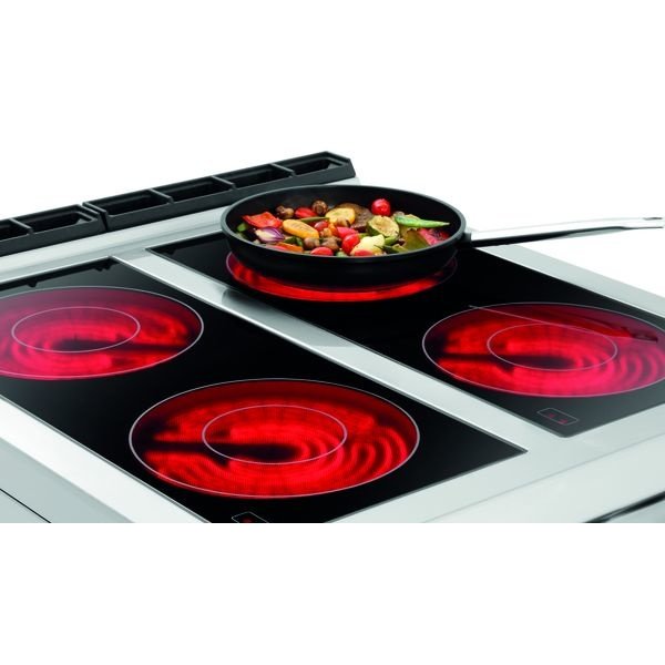 Fornuis | Elektrisch | Keramisch | 4 Kookplaten | 4x 4kW | Open Onderstel | 800x900x900(h)mm