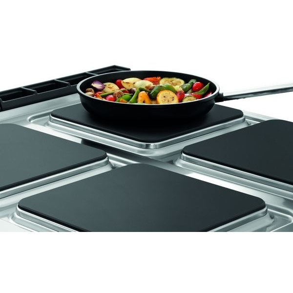 Fornuis | Elektrisch | 4 Kookplaten | 4x 4kW | Open Onderstel | 800x900x900(h)mm