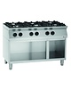 Bartscher Gasfornuis MFG 7340 | 6 Kookpitten | 3x 3.5kW + 3x 6kW | Open Onderstel | 1200x700x910(h)mm 