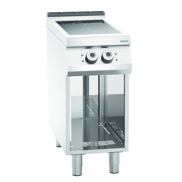 Fornuis | Elektrisch | Inductie | 2 Kookplaten | 2x 5kW | Open Onderstel | 400x900x900(h)mm