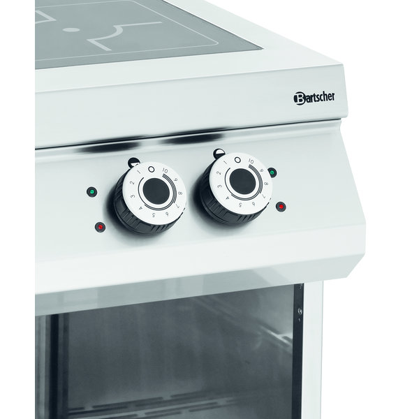 Fornuis | Elektrisch | Inductie | 2 Kookplaten | 2x 5kW | Open Onderstel | 400x900x900(h)mm