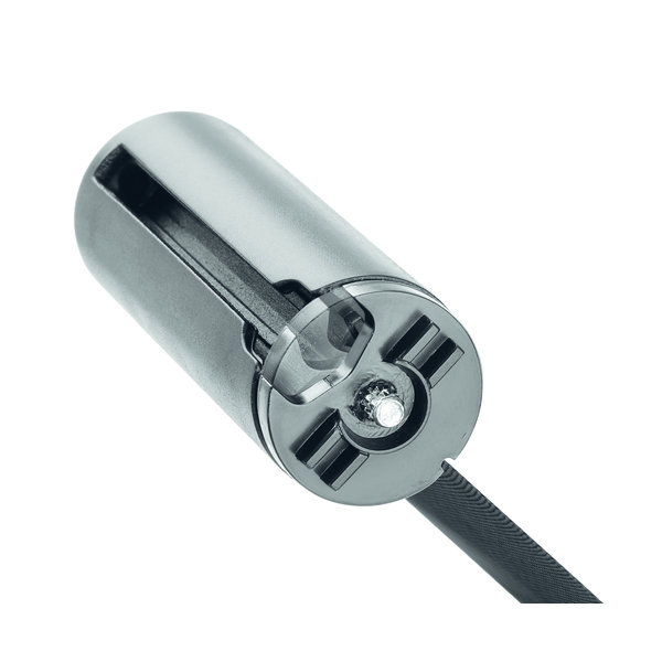 Barrière standaard 1800 RVS | Trekband 1,8m zwart | 360x360x915(h)mm