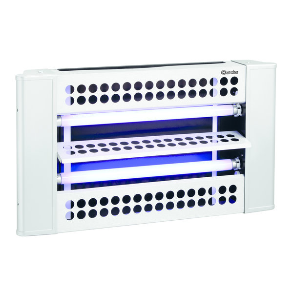 Insectenverdelger | Staalgrijs | IF-100 | 2x 15W UV-A TL Buizen | 230V | 620x90x355(h)mm