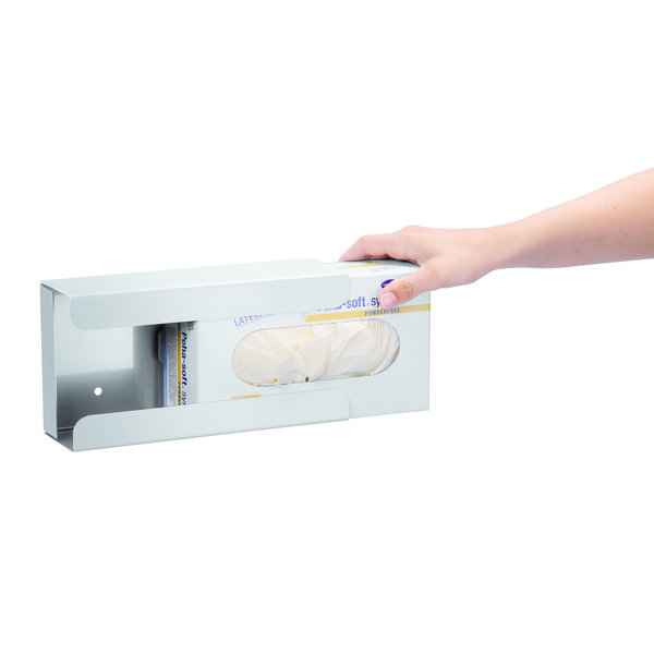 Handschoendispenser RVS K10 | Inschuiven van de verpakking | 130x80x251(h)mm