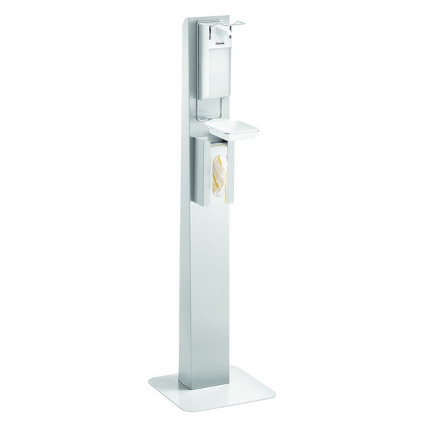 Hygiënezuil DH1 1460 RVS | 1 sokkel - 1 zuil | 400x400x1462(h)mm