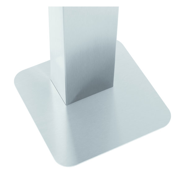 Hygiënezuil DH1 1460 RVS | 1 sokkel - 1 zuil | 400x400x1462(h)mm