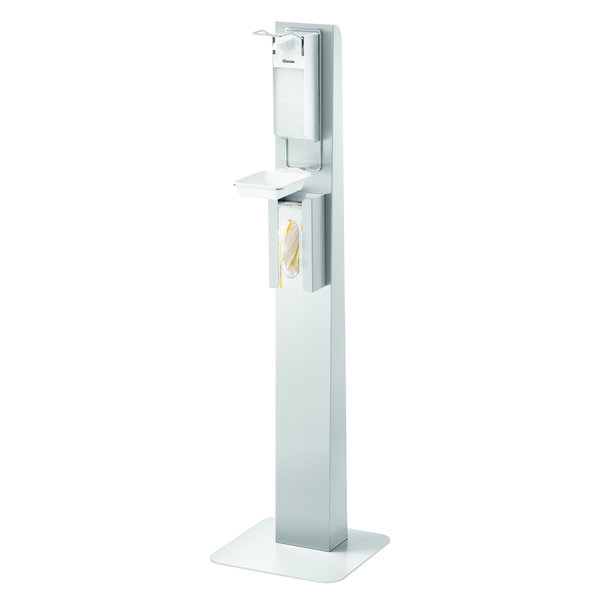 Hygiënezuil DH1 1460 RVS | 1 sokkel - 1 zuil | 400x400x1462(h)mm