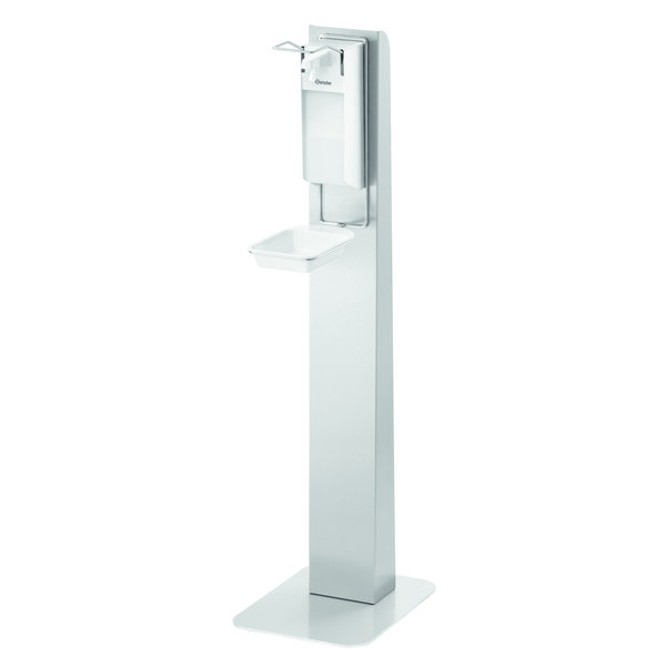 Desinfectiezuil D1 1170 RVS | 1 sokkel - 1 zuil | 300x400x1170(h)mm