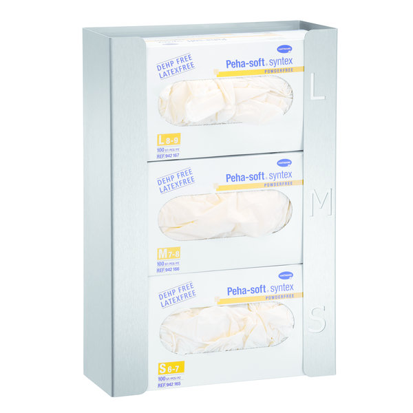 Handschoendispenser K30 RVS | Inschuiven van de verpakking | 260x95x390(h)mm