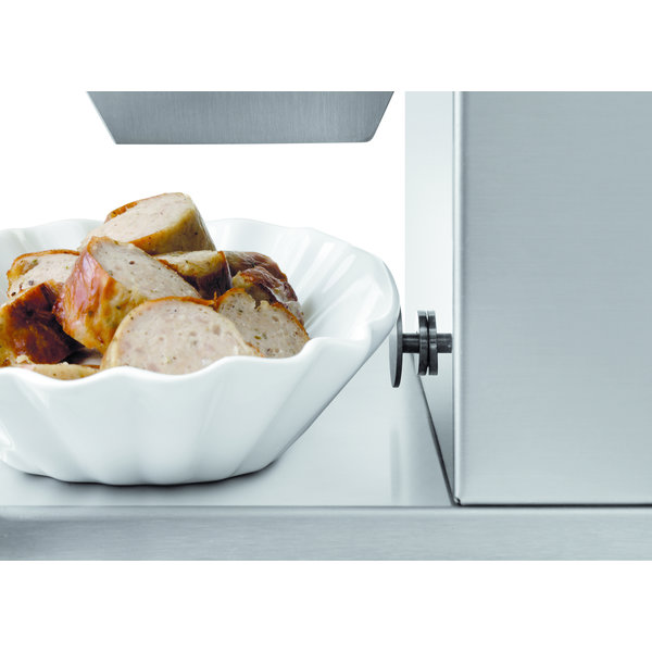 Curryworst-snijder elektrisch | Schijfdikte 5-35mm | 230V | 185x210x325(h)mm