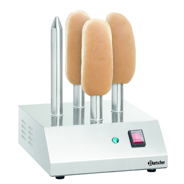 Hotdogspiestoaster T4 | Elektrisch | 230V | Cap. 4 Stuks | 240x280x310(h)mm