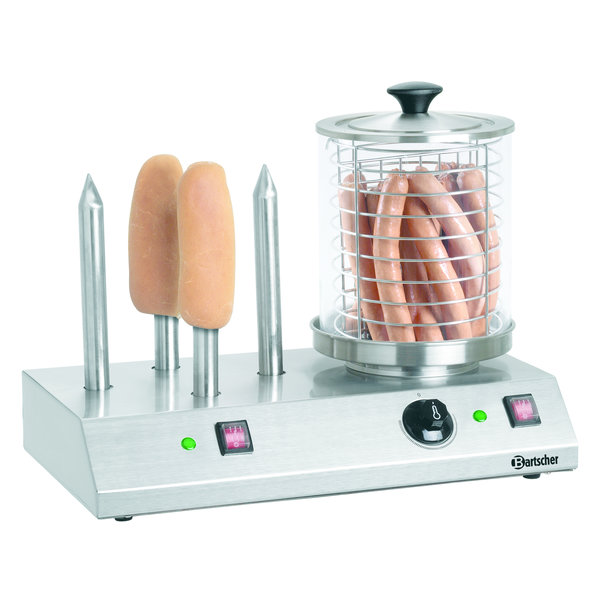 Hotdog koker | Elektrisch | 230V | Cap. Toaststangen 4 | 500x285x390(h)mm