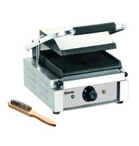 Bartscher Contactgrill 1800 1R geribbeld | 1,8kW/h | Grillplaten gietijzer/geëmailleerd | 290x395x210(h)mm Bartscher Contactgrill 1800 1R geribbeld | 1,8kW/h | Grillplaten gietijzer/geëmailleerd | 290x395x210(h)mm