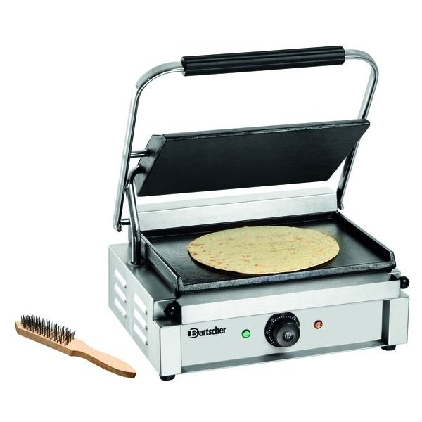 Contact/Paninigrill 1G | Glad | 2.2kW | Grillplaten Gietijzer/Geëmailleerd | 410x400x200(h)mm