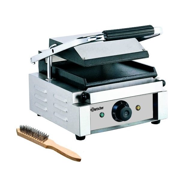 Contactgrill 1800 1G | Glad | 1.8kW | Grillplaat Gietijzer/Geëmailleerd | 290x395x210(h)mm