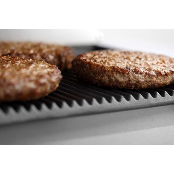 Contact/Paninigrill-T 1R | Geribbeld | 2.2kW | Grillplaten Gietijzer/Geëmailleerd | 410x400x200(h)mm