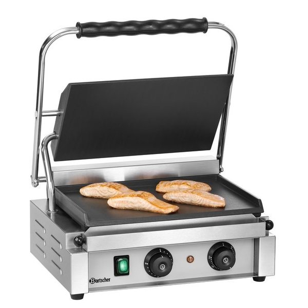 Contact/Paninigrill-T 1 G | Glad | 2.2kW | Grillplaten Gietijzer/Geëmailleerd | 410x400x200(h)mm