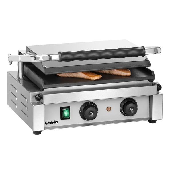 Contact/Paninigrill-T 1 G | Glad | 2.2kW | Grillplaten Gietijzer/Geëmailleerd | 410x400x200(h)mm