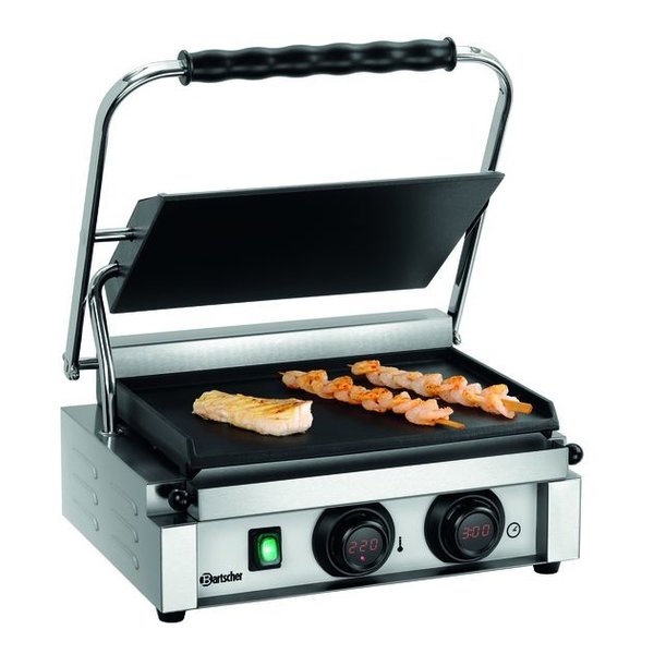 Contact/Paninigrill MDI 1G | Glad | 2.2kW | Grillplaten Gietijzer/Geëmailleerd | 410x400x200(h)mm