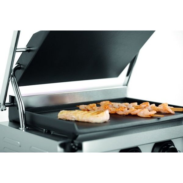Contact/Paninigrill MDI 1G | Glad | 2.2kW | Grillplaten Gietijzer/Geëmailleerd | 410x400x200(h)mm