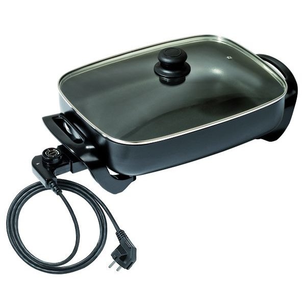 Multipan | Rechthoekig | Zwart | 7.5L | 1.5kW | 490x310x195(h)mm