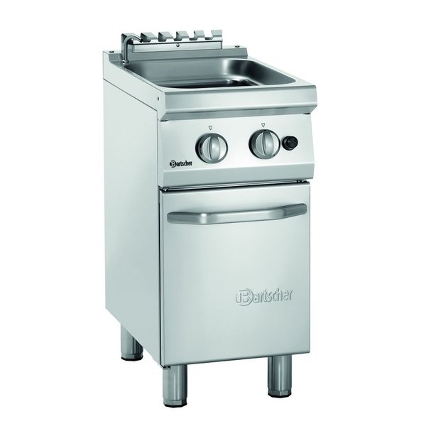 Pastakoker op onderstel gas 24L | Ingebouwde aftapkraan | 8.7kW | 400x700x850(h)mm