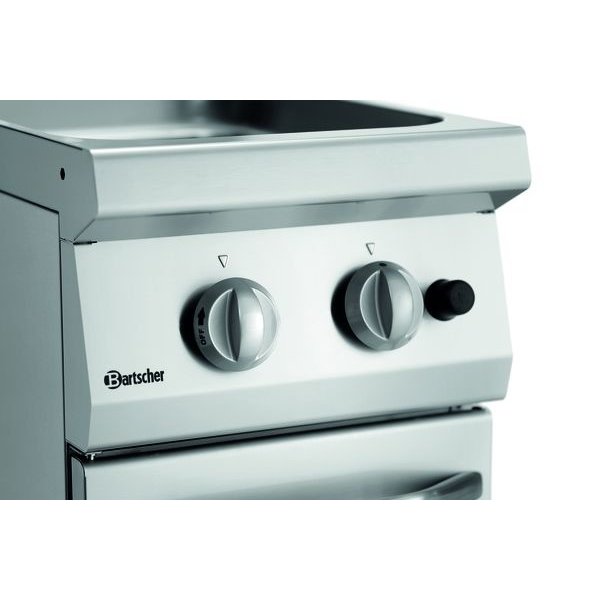 Pastakoker op onderstel gas 24L | Ingebouwde aftapkraan | 8.7kW | 400x700x850(h)mm