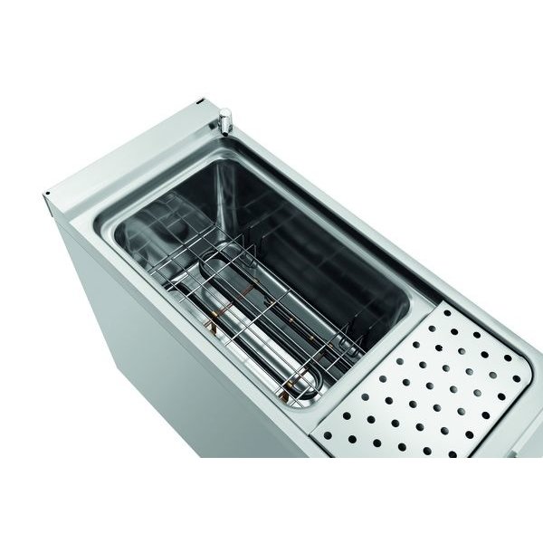 Pastakoker elektrisch op onderstel 40L | Ingebouwde aftapkraan | 9.6kW | 400x900x900(h)mm