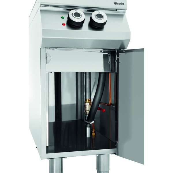 Pastakoker elektrisch op onderstel 40L | Ingebouwde aftapkraan | 9.6kW | 400x900x900(h)mm