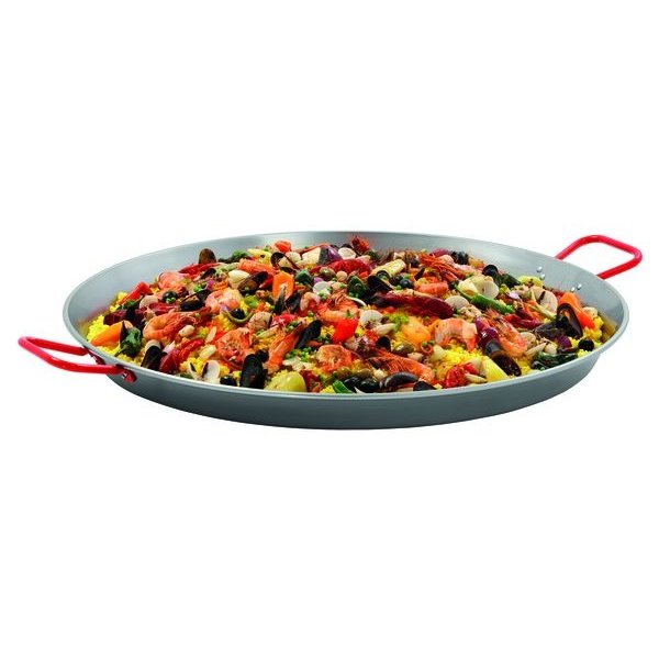 Paella-pan staal/gepolijst STP | 1005x810x73(h)mm