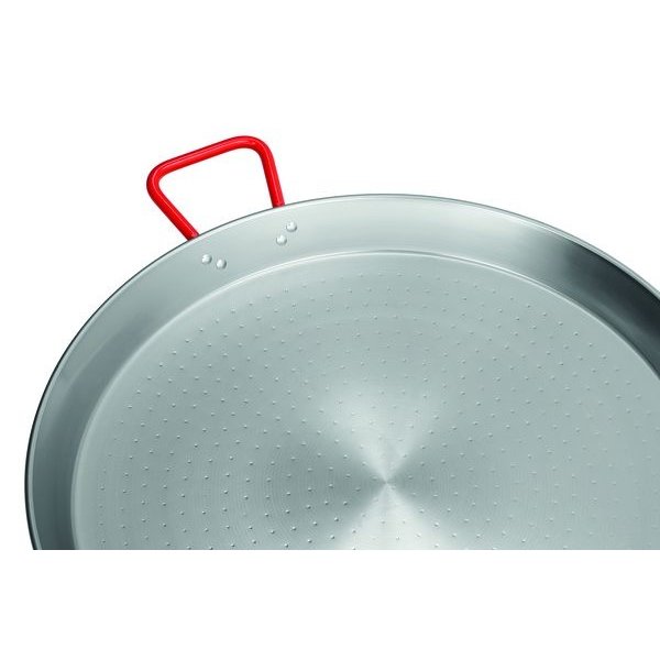 Paella-pan staal/gepolijst STP600 | 780x600x55(h)mm