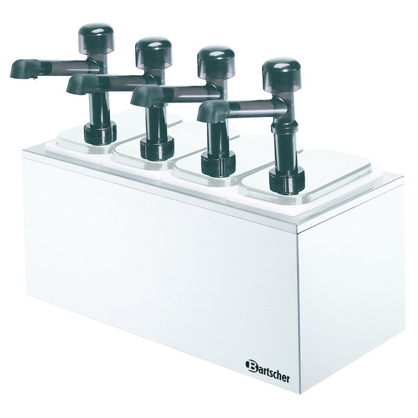 Pompstation zilverzwart 4 pompen | 4x 3,3 liter | 511x224x456(h)mm