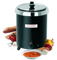 Bartscher Soepketel club zwart 8,5 liter | 230V | 295x295x385(h)mm