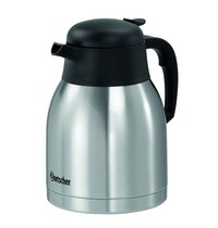 Bartscher Thermoskan zilver/zwart | 1,5 liter | 140x170x215(h)mm 
