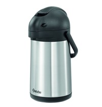 Bartscher Pompkan geïsoleerd zilver/zwart | 1,9 liter | 150x200x335(h)mm 