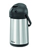 Bartscher Pompkan geïsoleerd zilver/zwart | 1,9 liter | 150x200x335(h)mm 