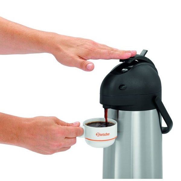 Pompkan geïsoleerd zilver/zwart | 1,9 liter | 150x200x335(h)mm
