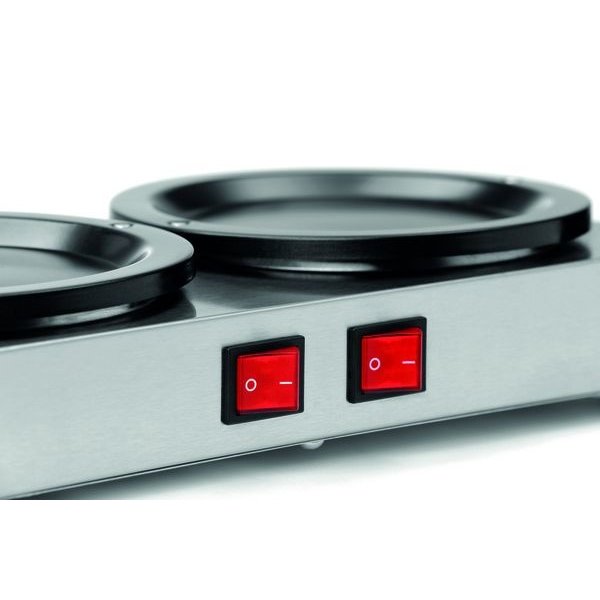 Kanwarmer WP-K200 | 2 Warmhoud Platen Ø120mm | 230V | 358x210x70(h)mm