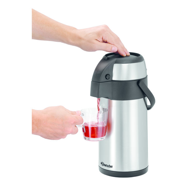 Pompkan geïsoleerd zilver/zwart | 3 liter | 170x170x375(h)mm