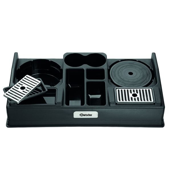 Koffiestation kunststof 2190 | 5 vakken | 660x340x145(h)mm