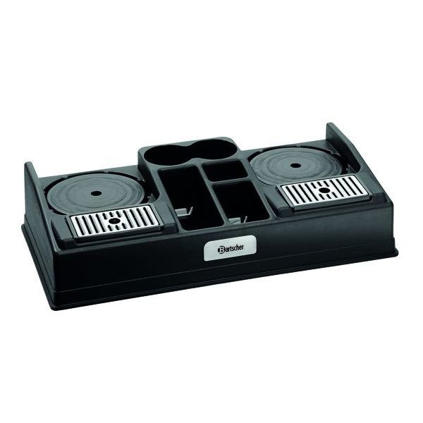 Koffiestation kunststof 2190 | 5 vakken | 660x340x145(h)mm