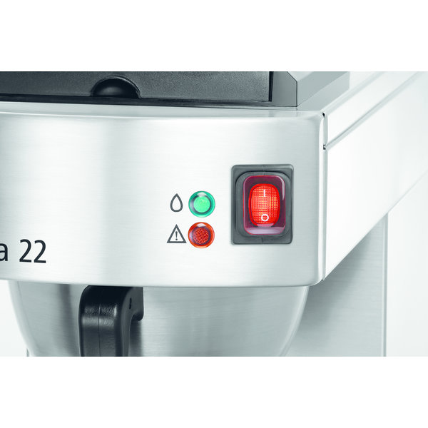 Koffiemachine Aurora 22 | 1.9L | Cap. 12 Kopjes/u | 1.4kW | 215x405x520(h)mm