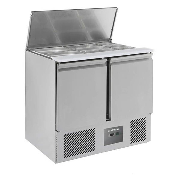 Saladette RVS 240L | 2 deurs | 2x 1/1 GN | Statisch | 900x700x876(h)mm