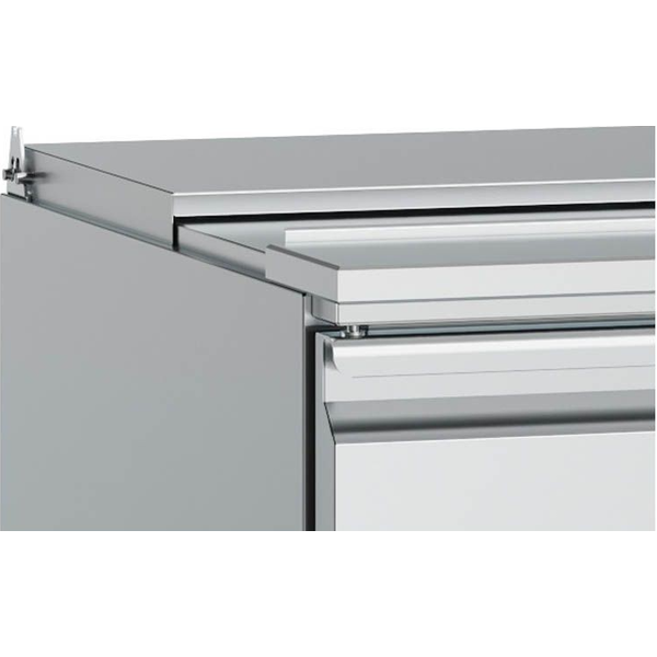 Saladette RVS 240L | 2 deurs | 2x 1/1 GN | Statisch | 900x700x876(h)mm