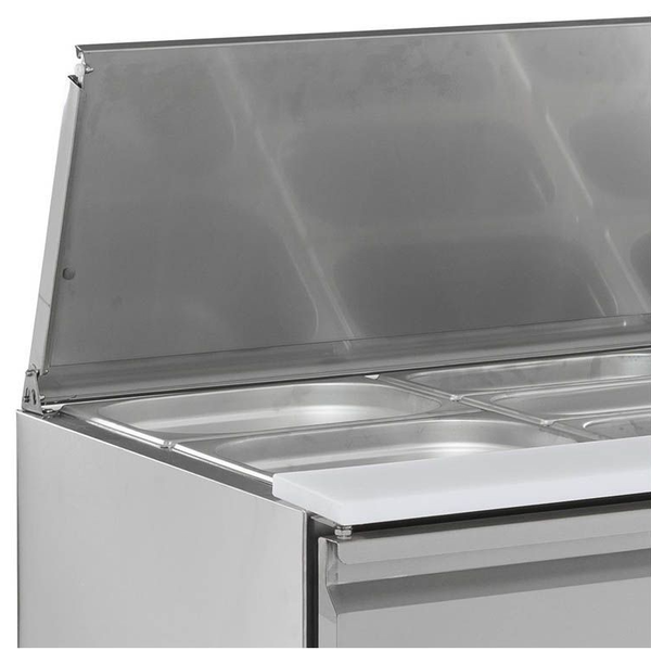 Saladette RVS 240L | 2 deurs | 2x 1/1 GN | Statisch | 900x700x876(h)mm