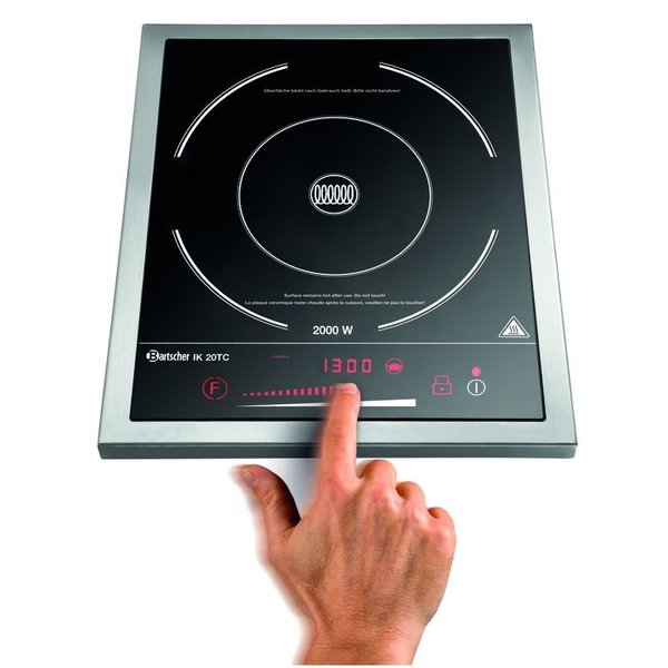 Inductiekookplaat | Elektrisch | IK 20TC | 1 Kookpit | 2kW | 330x400x63(h)mm